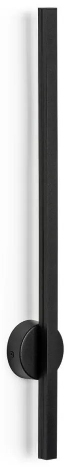 Aplica LED de perete desgin minimalist Asse negru H-60cm