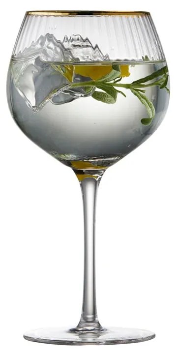 Set 4 pahare pentru gin & tonic Lyngby Glas Palermo, 650 ml