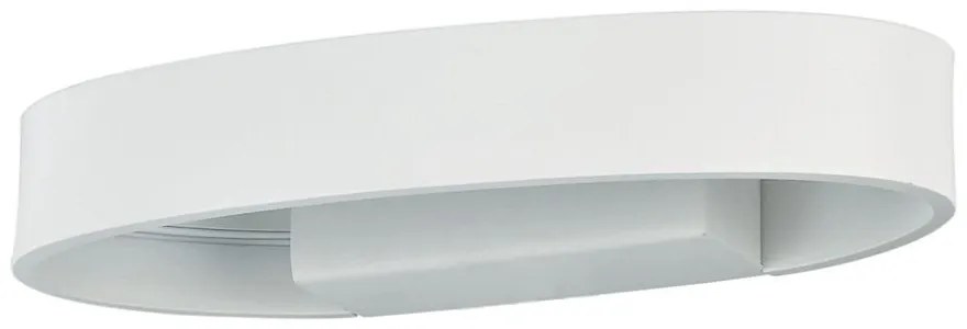 Aplica de perete LED moderna ZED AP1 OVAL BIANCO 115153