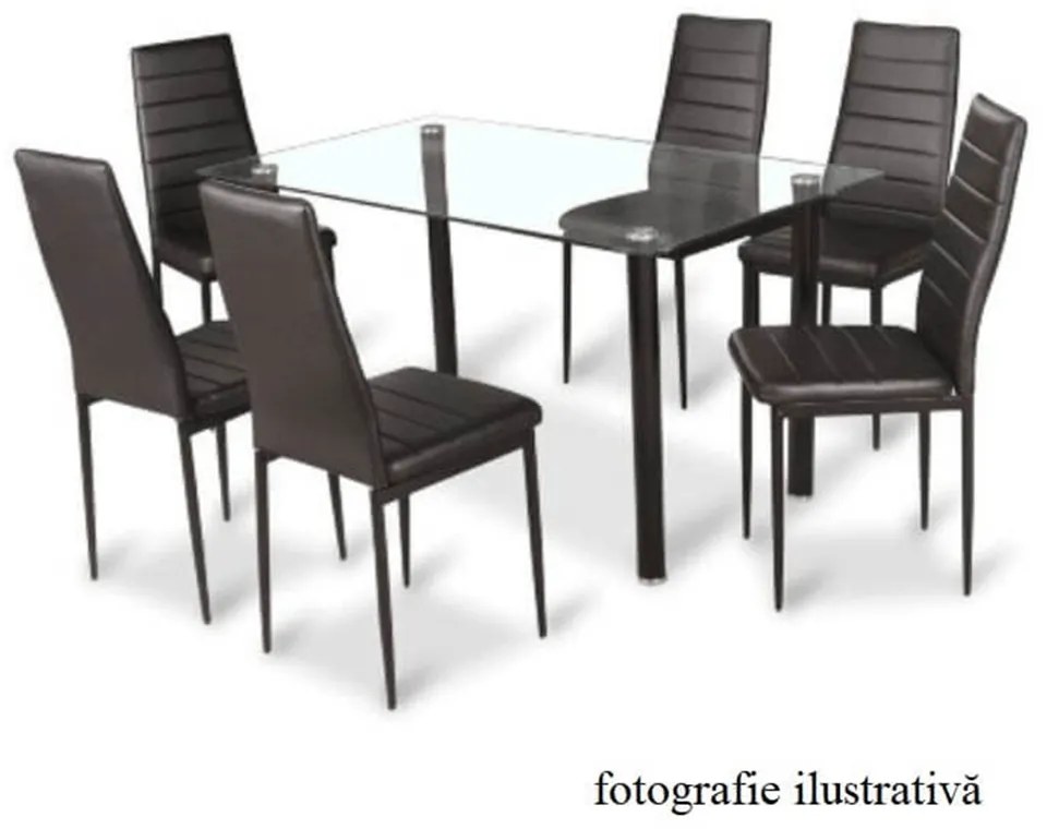 Scaun, piele eco bej/metal gri, COLETA NOVA