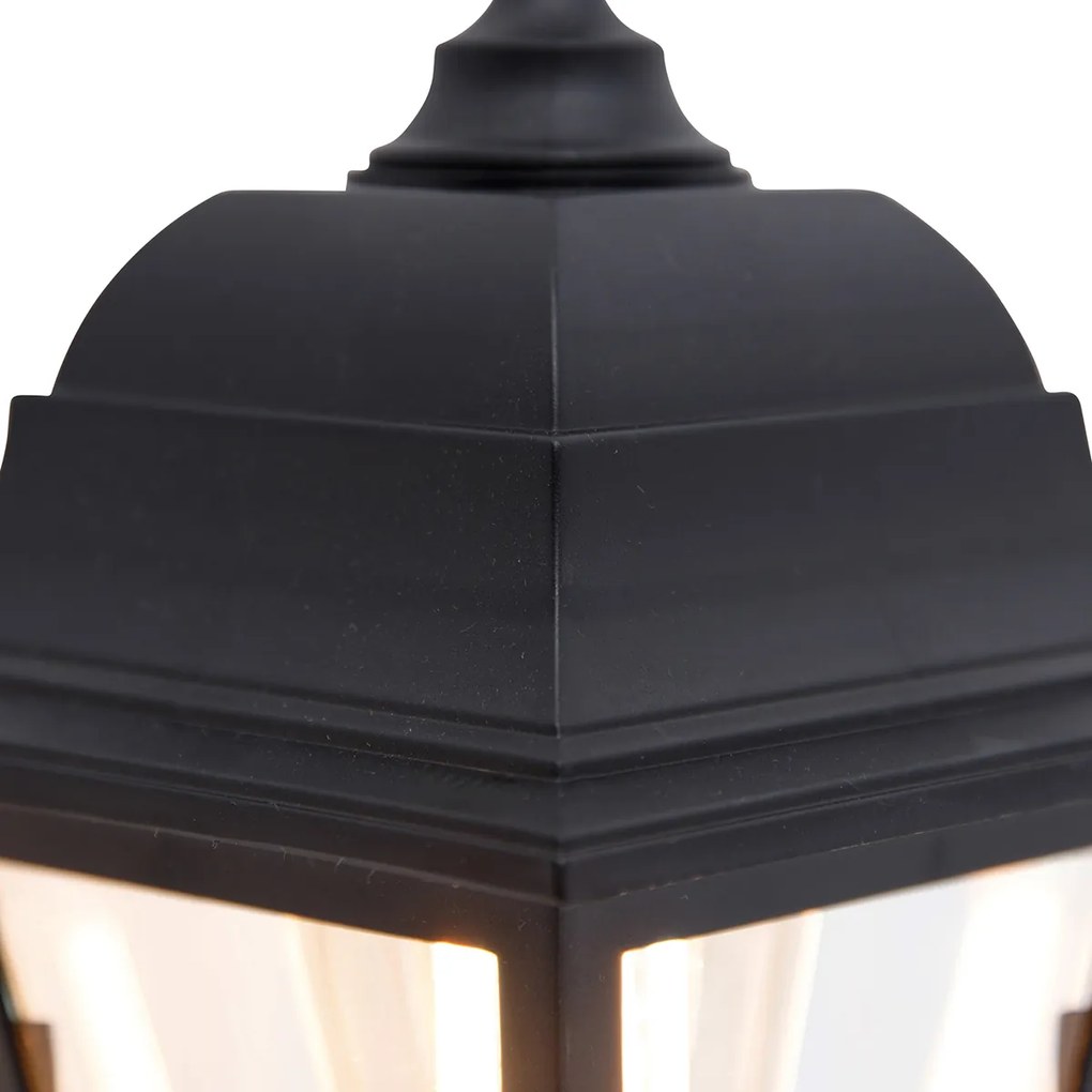 Lampă de perete inteligentă de exterior neagră IP44 incl. Wifi ST64 - Capital