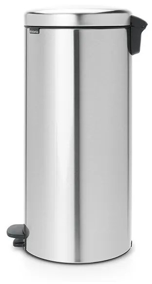 Cos de gunoi cu pedala Brabantia NewIcon 649061, 30 L, Inchidere usoara, Baza antiderapanta, Rezistent la amprente, Inox Mat
