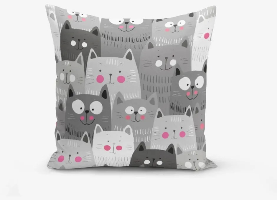 Față de pernă cu amestec de bumbac Minimalist Cushion Covers Catty, 45 x 45 cm