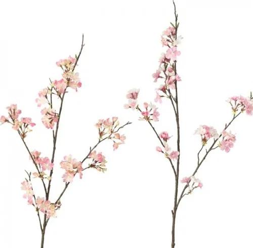 Floare artificiala Kirschblute Roz, H107 cm