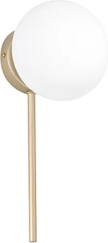 Ondaluce - Aplica de perete JEWEL 1xE14/10W/230V auriu/alb