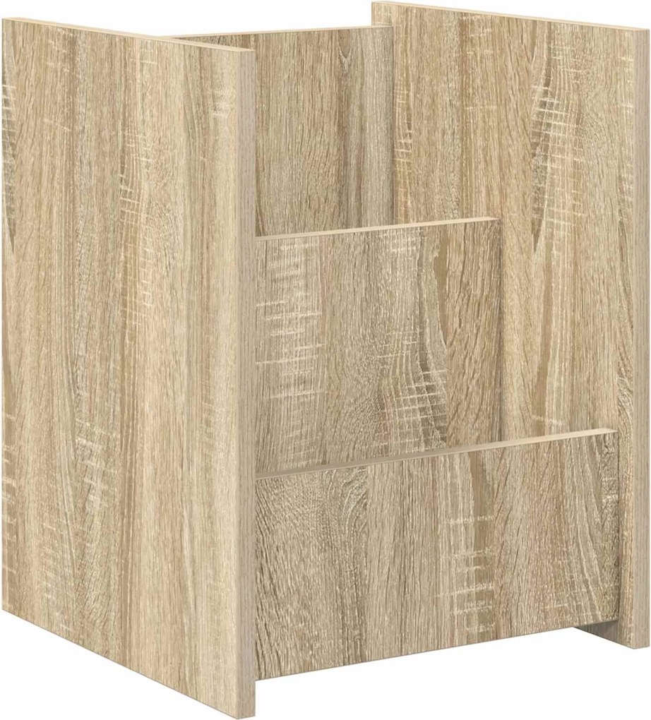 vidaXL Raft pentru reviste Stejar Sonoma 35 x 35 x 45 cm Lemn compozit