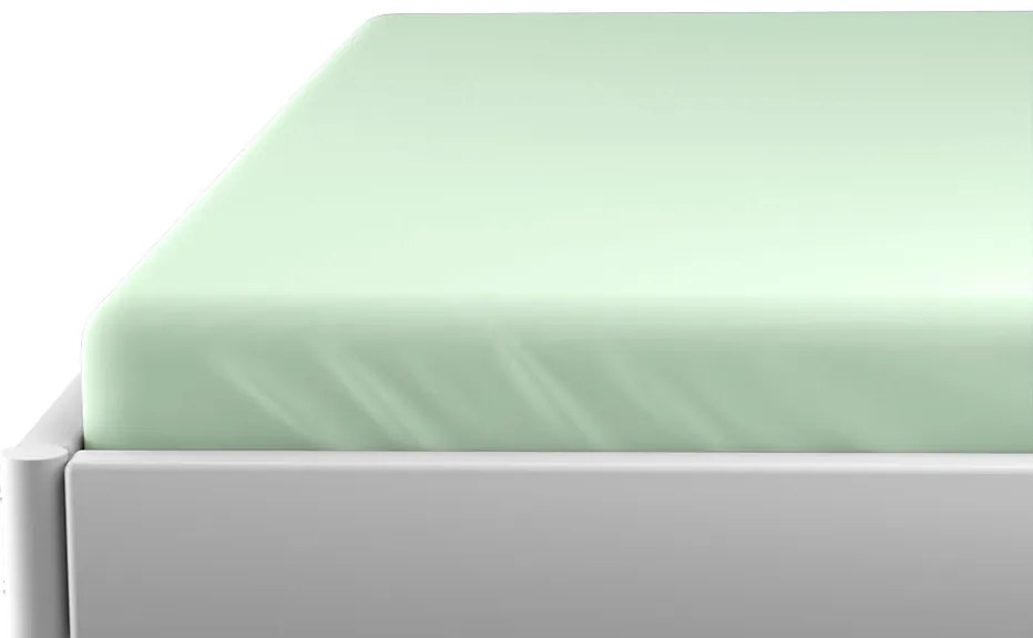 Cearceaf Jersey pentru patut de copii EXCLUSIVE 60x120 cm verde deschis
