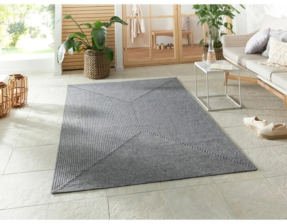 Covor gri de exterior 170x120 cm - NORTHRUGS