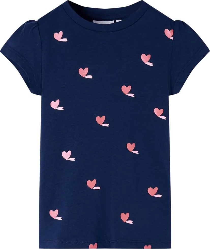 vidaXL Tricou pentru copii, bleumarin, 128