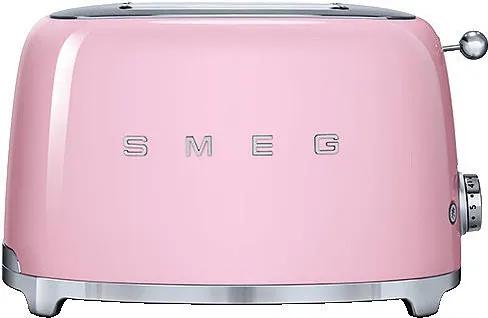 Prajitor de paine Smeg TSF01PKEU, 950 W, roz, retro