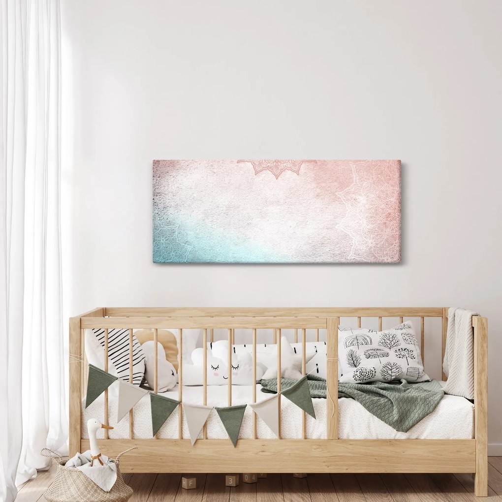 Tablou - Mandala pe zid 2 (120x50 cm)