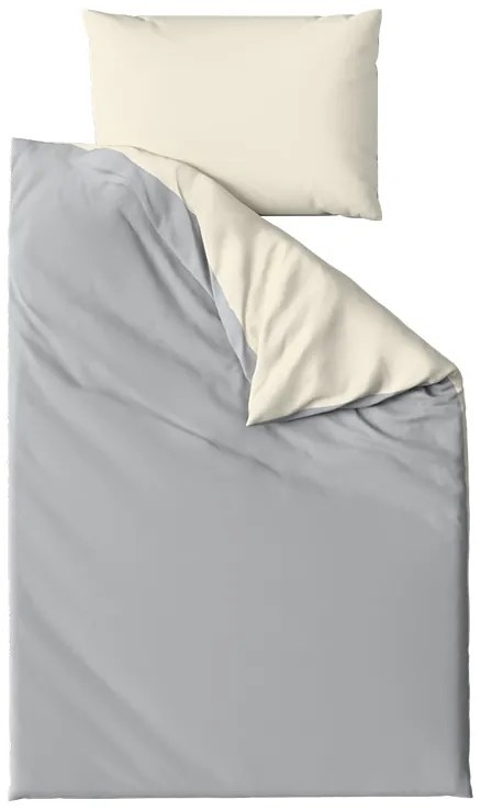 Lenjerie de pat din bumbac MONOCHROMATIC crem-gri Dimensiune lenjerie de pat: 70 x 90 cm | 140 x 200 cm