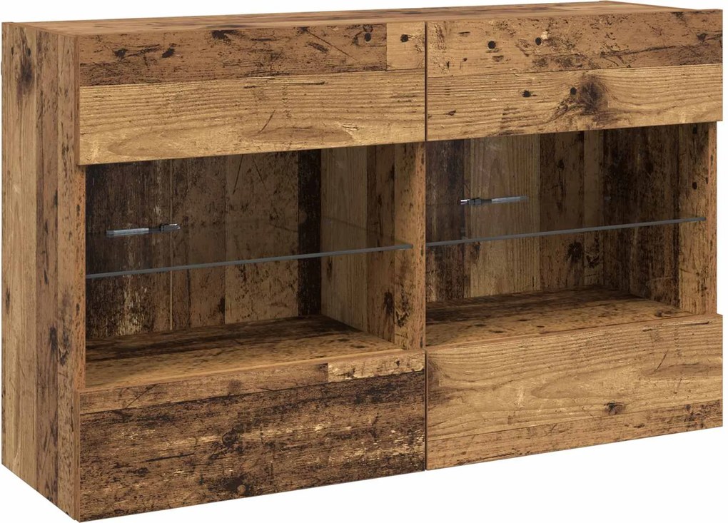 vidaXL Dulap TV de perete Lemn Vechi 98,5 x 30 x 60,5 cm Lemn compozit