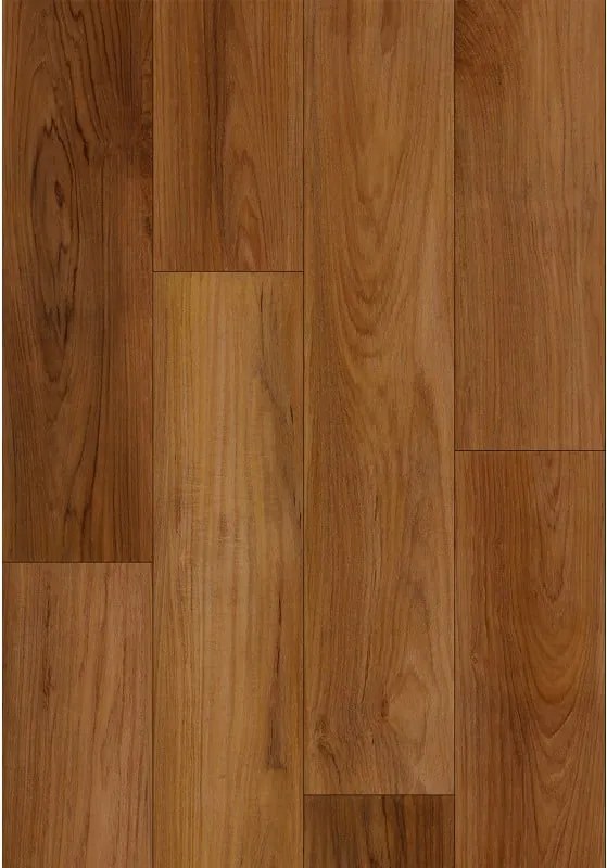 Mexen Lubbock  panouri din vinil 1240 x 182 mm SPC 6,5 mm, substrat IXPE 1,5 mm, 4 V-Fugă, Teak - F1092-1240-182-505-4V1-08