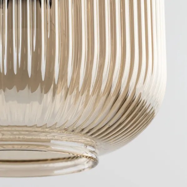 Pendul SOPHIA pe cablu 1xE14/10W/230V negru/bej fumuriu