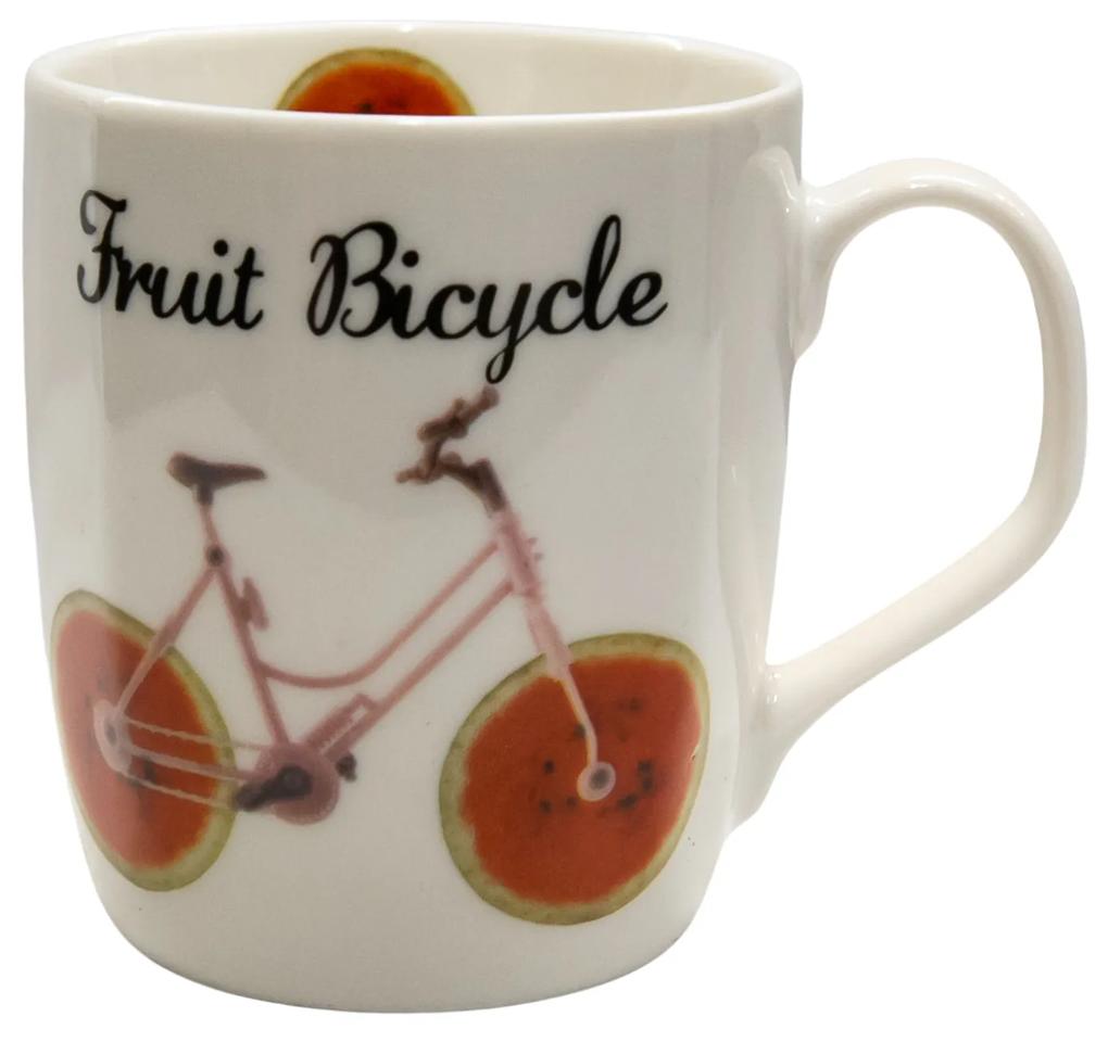 Cană 270ml, model bicicletă din fructe