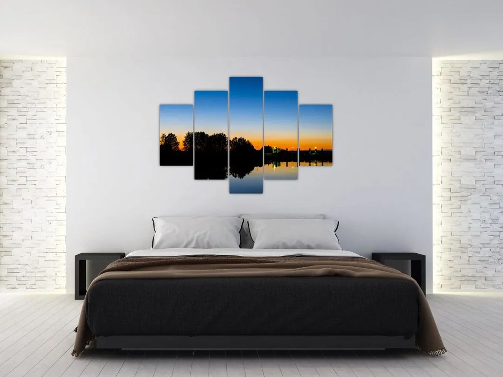Tablou cu apus de soare (150x105 cm)