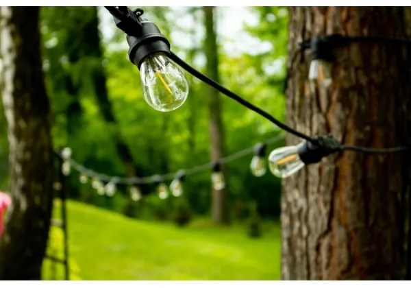 Lanț decorativ de exterior MIMOSA 20xE27/1,3W/230V IP44 20m