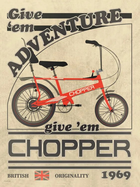 Ilustrație Chopper Bicycle Vintage, Wyatt 9