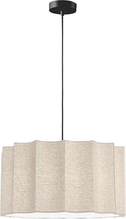 Lampă suspendată pe cablu WAVY 1xE27/14W/230V bej