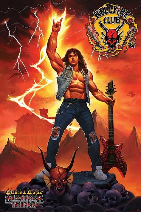 Poster Stranger Things 4 - Hellfire Club Rock God