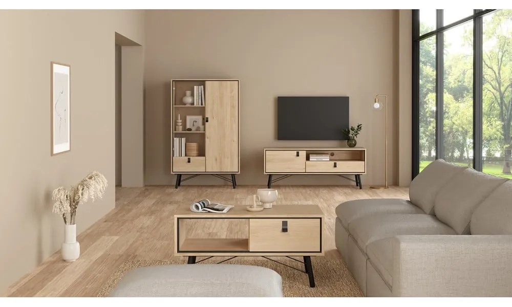 Măsuță de cafea în culoare naturală 48x102 cm Ry – Tvilum