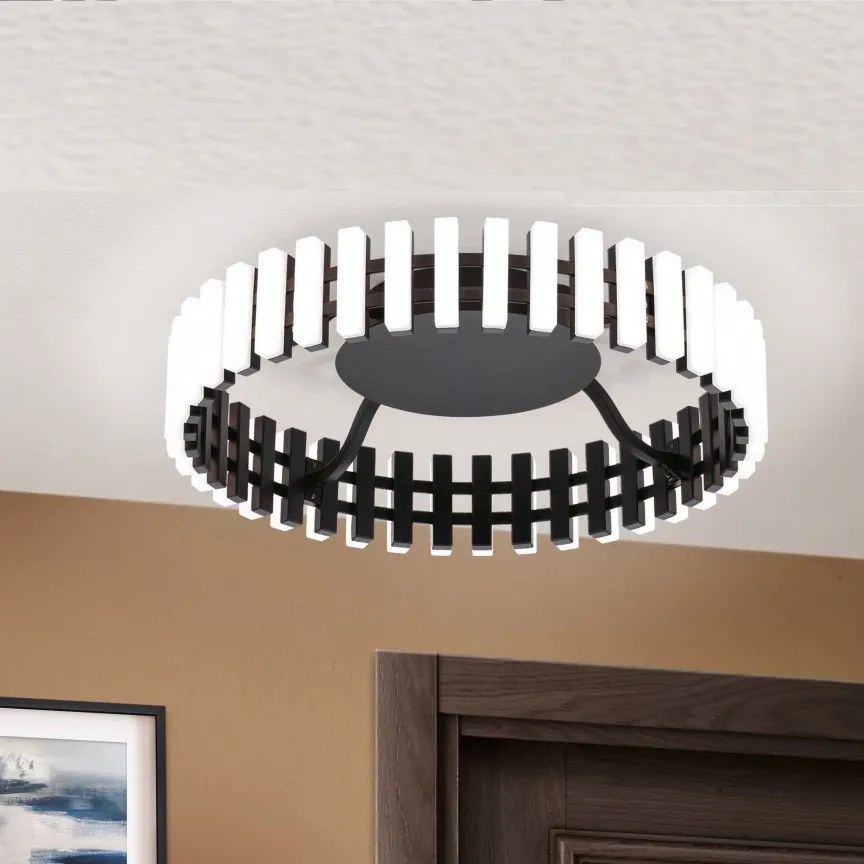 Lustra LED dimabila aplicata design modern circular MANSION 43cm