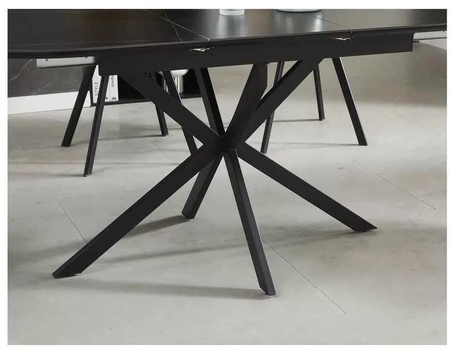 Masă de bucătărie Maxwell II 140 x 80 cm, negru