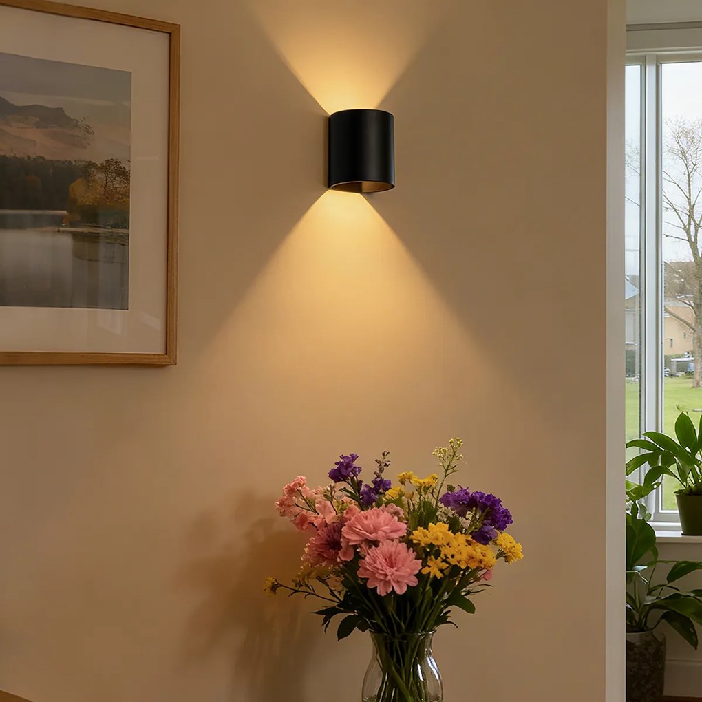 Aplică modernă neagră - Sabbio