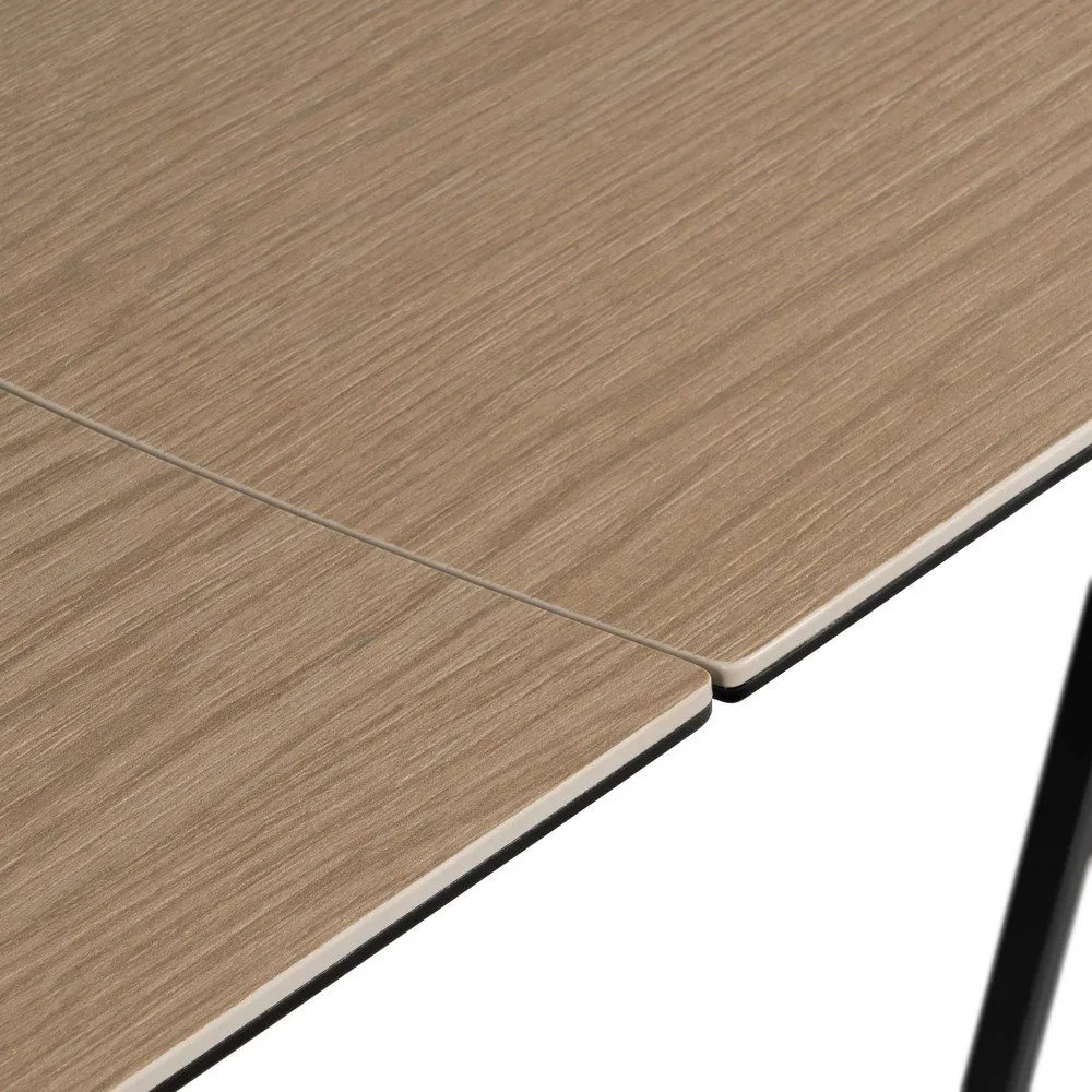 Masă de dining extensibilă cu blat suplimentar 90x180 cm Rocía – Ixia