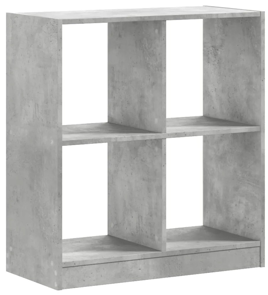 852810 vidaXL Bibliotecă, gri beton, 68,5x32x75 cm, lemn prelucrat