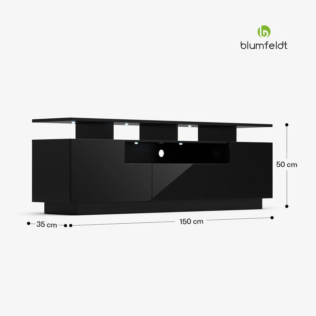 Perth Lowboard, dulap TV, 150 x 35 x 50 cm