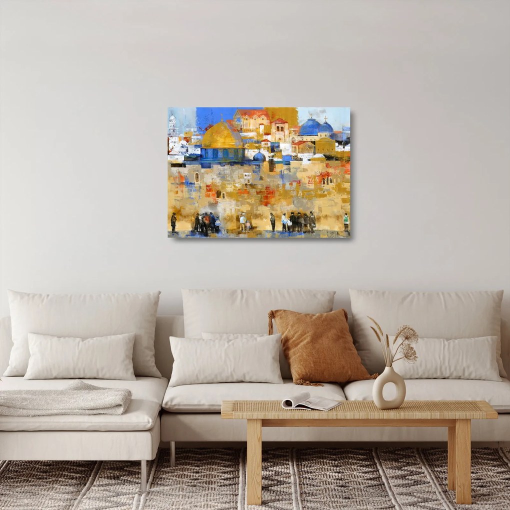 Tablou pe sticlă - Zidul plângerii, Ierusalim, Israel (70x50 cm)