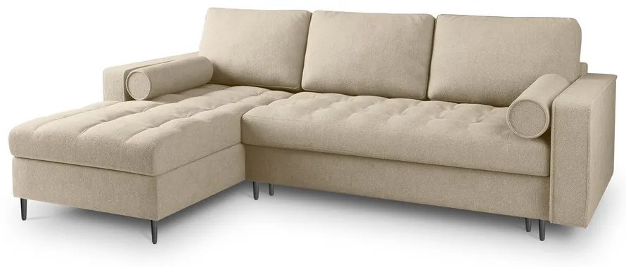 Canapea extensibilă cu șezlong stânga Milo Casa Santo, bej