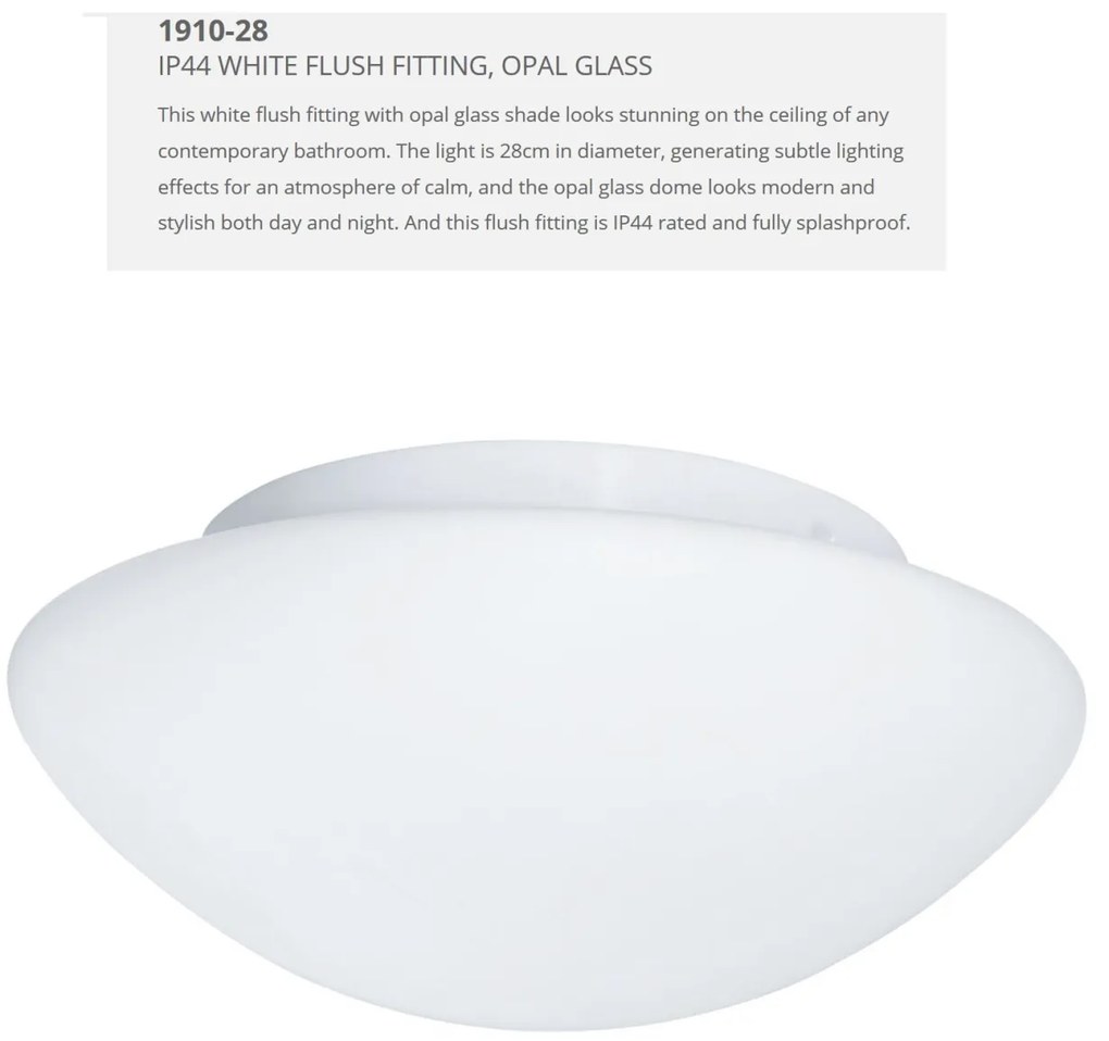 Aplica de perete / tavan pentru baie IP44 Discs 28cm 1910-28 SRT