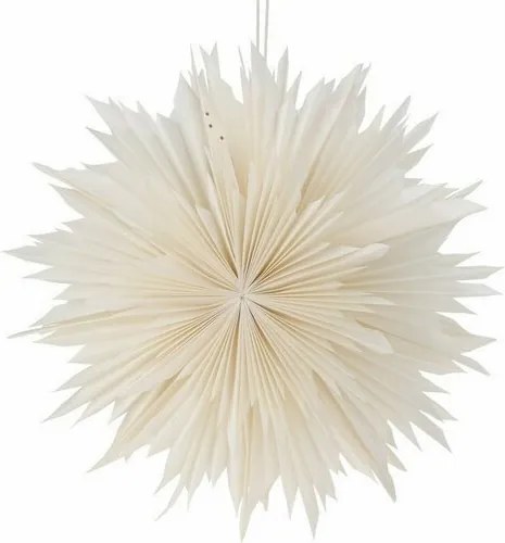 Decorațiune suspendată stea de hârtie Ice, 50 cm, alb
