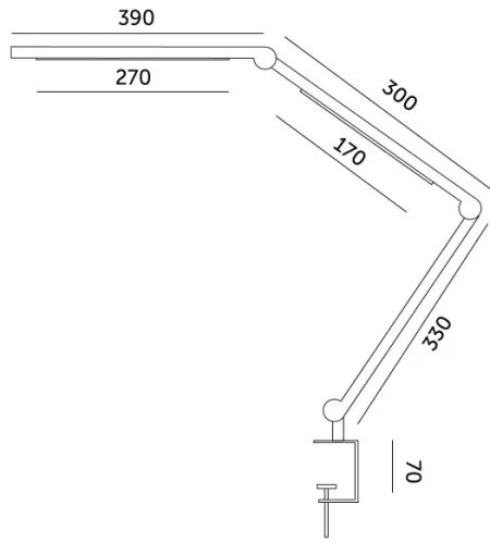 Lampă LED dimabilă de masă TENUIX FOLD LED/20W/230V 3000-6500K negru