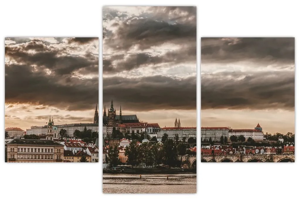 Tablou - Praga înnorită (90x60 cm)