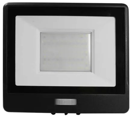 Proiector LED cu senzor LED/50W/230V 6500K IP65 negru