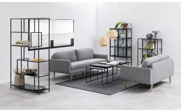 Set de măsuțe de cafea ALMA 3 buc. antracit