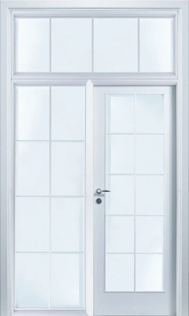 Usa de interior cu luminator cu geam si supra lumina Nuc, 501- 1000, 1000, 1501 - 2000 x 2080, Nu, Clara