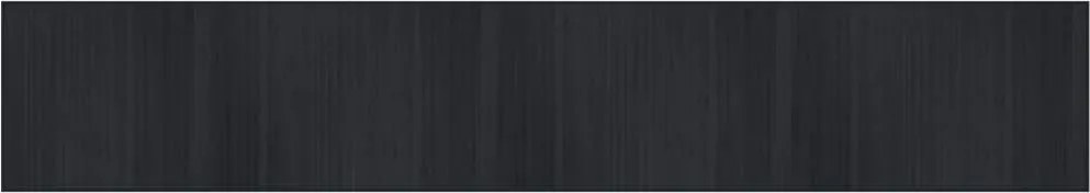 vidaXL Covor dreptunghiular, negru, 70x300 cm, bambus