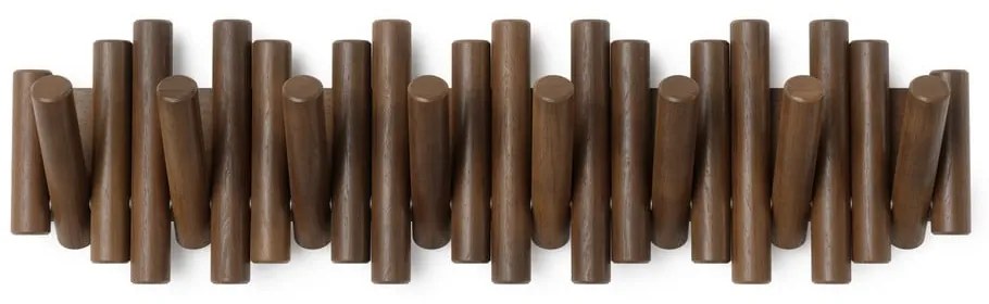 Cuier de perete maro închis din lemn de pin 61 cm Picket – Umbra