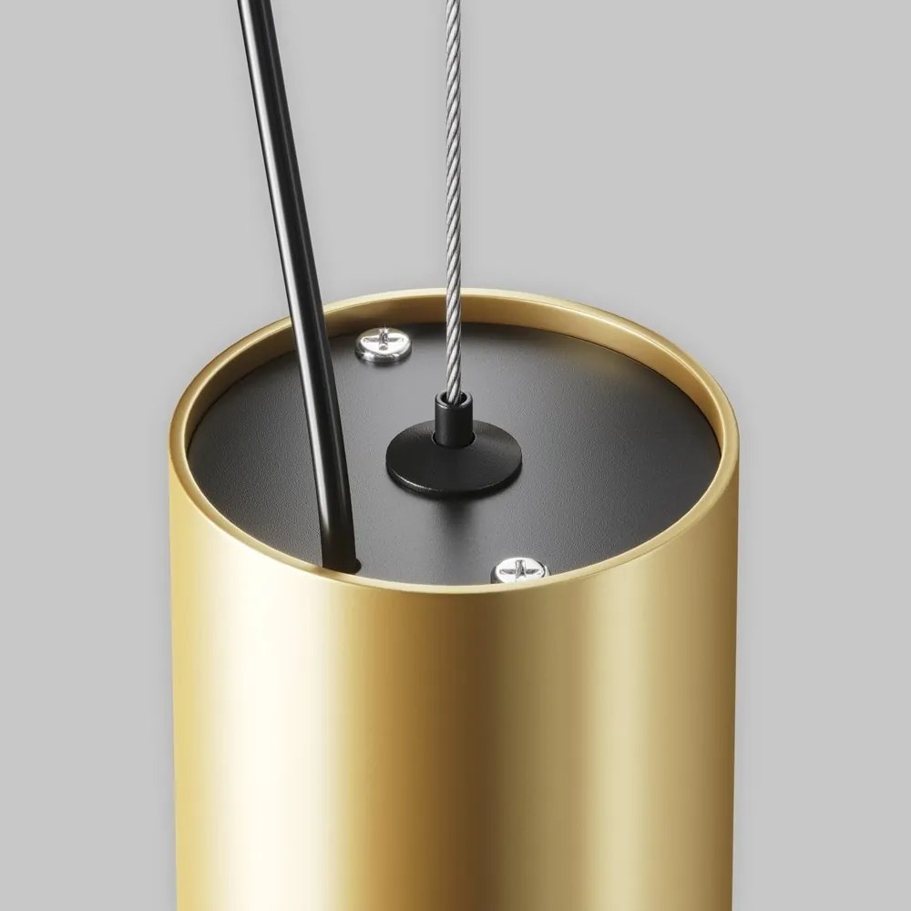 Pendul LED iluminat design tehnic Efir D-7,5cm 15W auriu