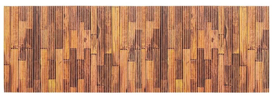 Covoraș de baie maro din plastic 65x200 cm Lambris – Wenko