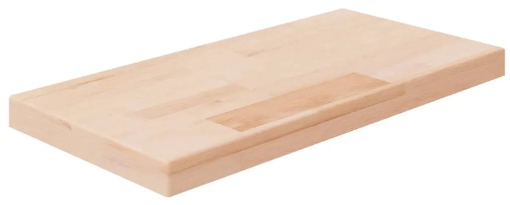 vidaXL Poliță, 40x20x2,5 cm, lemn masiv de stejar netratat