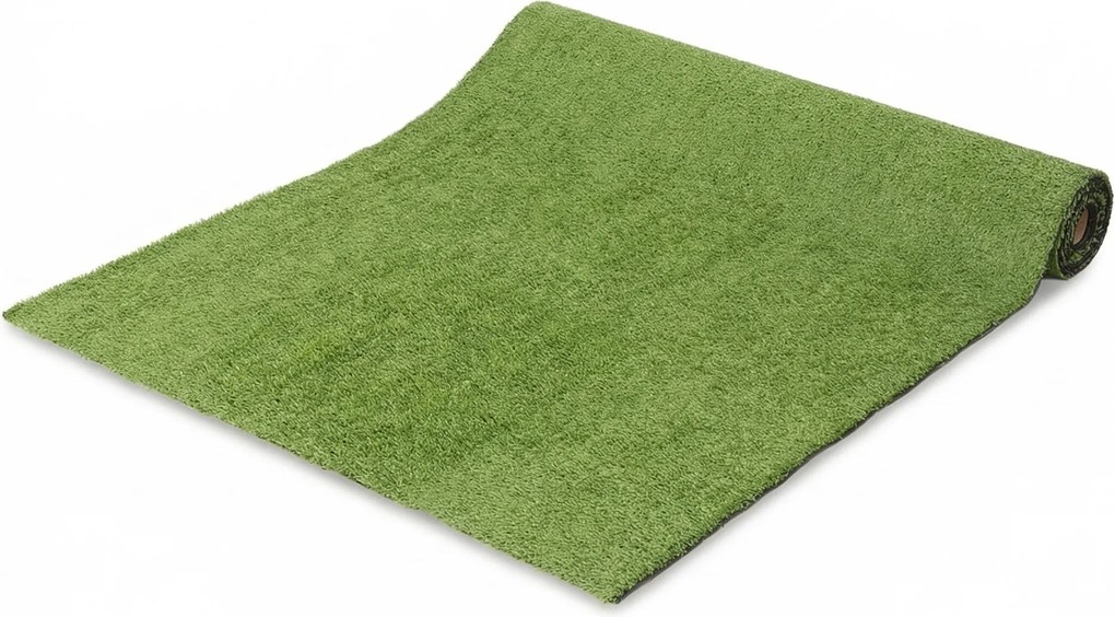 Outsunny Gazon Sintetic 1 m x 4 m Covor de Gazon Artificial cu Înălțimea Firelor 10 mm Drenaj Automat Verde | Aosom Romania