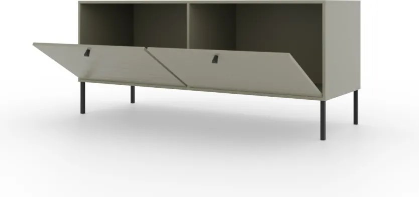 Comodă TV, 121x41x50, Tili 2, ADRK Furniture (Culoare: Bej nisipos / Bej nisipos)