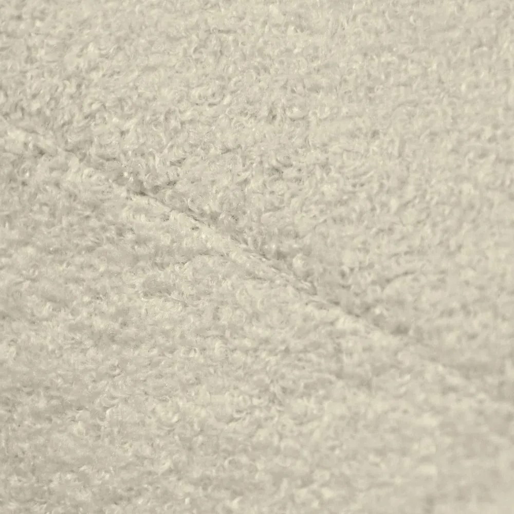 Fotoliu bean bag gri deschis cu tapițerie din țesătură bouclé Seat Lounge – SLOWDOWN