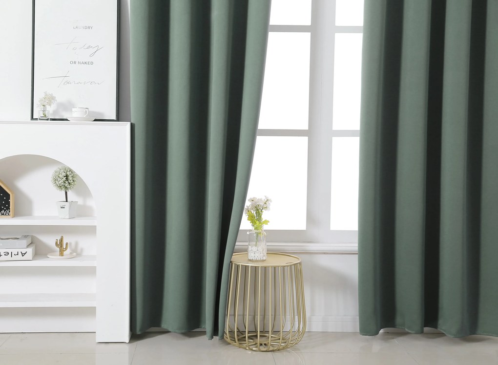 Draperie OXFORD 140x270 cm, gri-verde Agatat: Rejansa